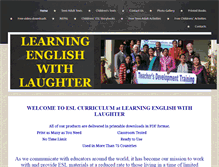 Tablet Screenshot of esl-curriculum.ca